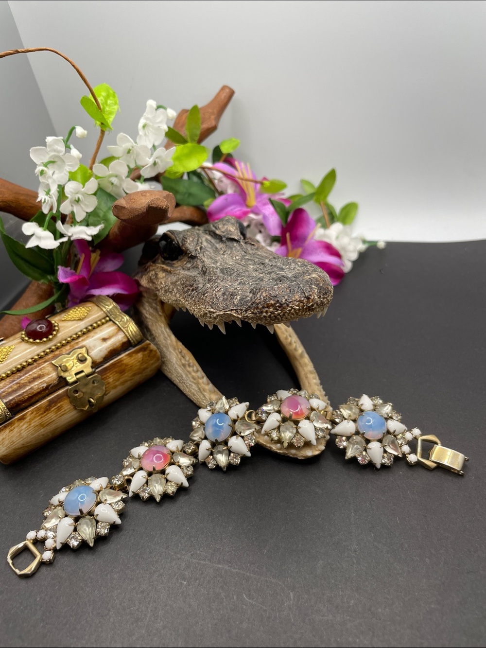 Hobé 57 rhinestone bracelet vintage